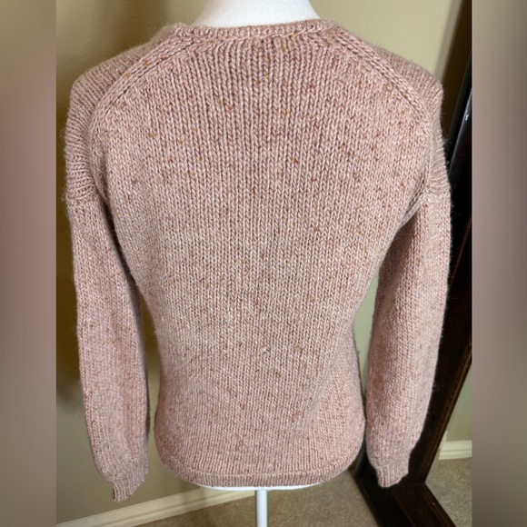Madewell Pink V-Neck Sweater Plush Knit size XS - Picture 4 of 7